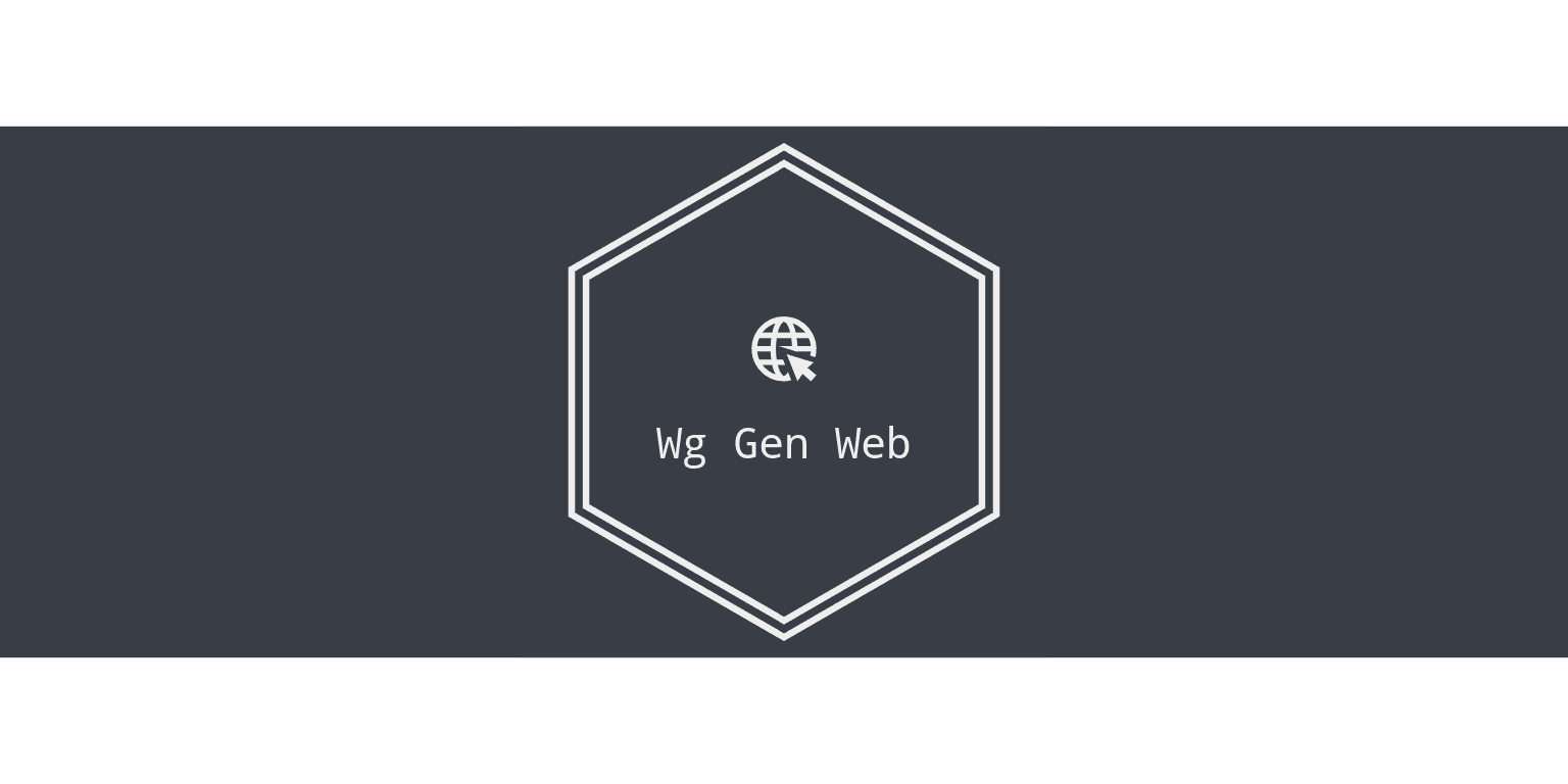 Simple Web based configuration generator for WireGuard